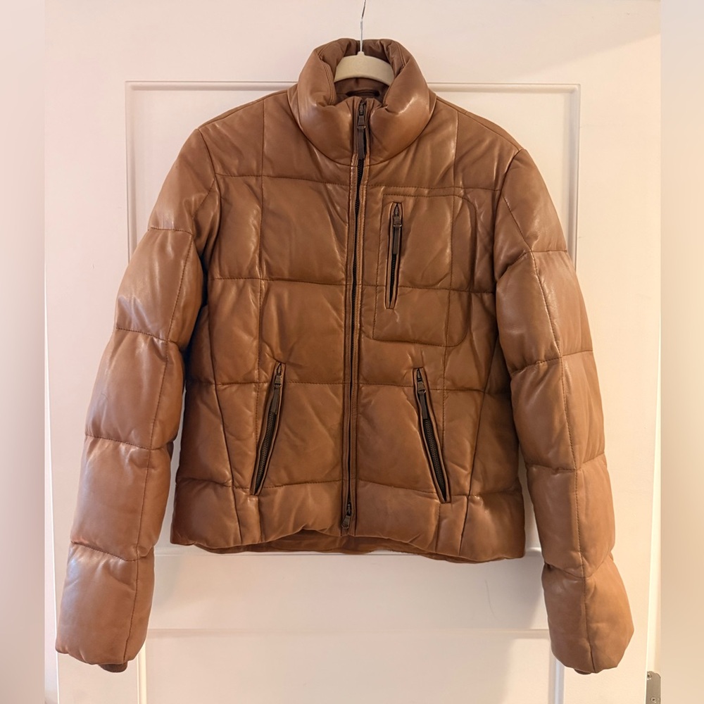 [SOLD] Ralph Lauren- VINTAGE Leather Puffer Jacket, Size S